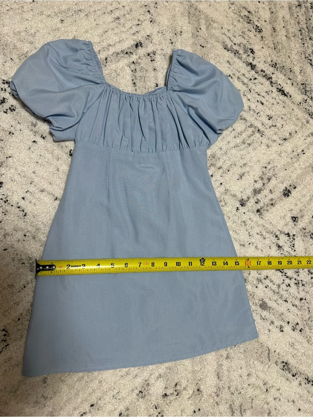 GB Big Girls Puff-Sleeve Empire Waist Dress Size 6